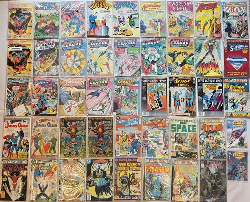 Vintage DC Comic Book Lot Justice League Batman Superman 1970s Bronze Age Comics