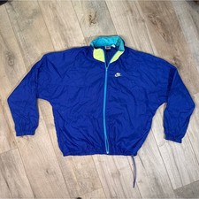 Vintage Nike 80s Hooded Windbreaker Issue With Zipper Read Disc. Mens XL