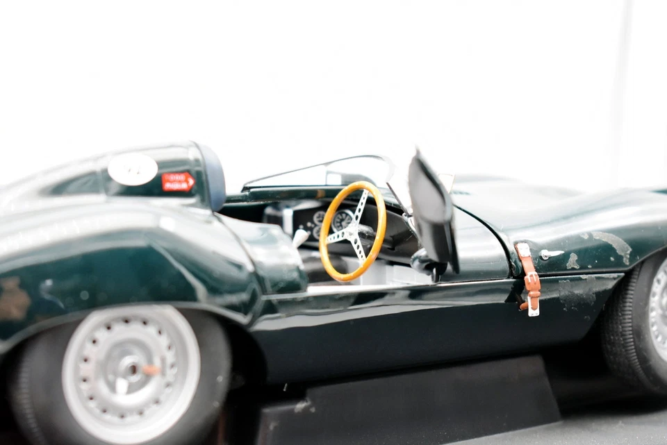 Modellino auto art 1:18 Jaguar D type verde autoart modellismo statico diecast - Immagine 4 di 4