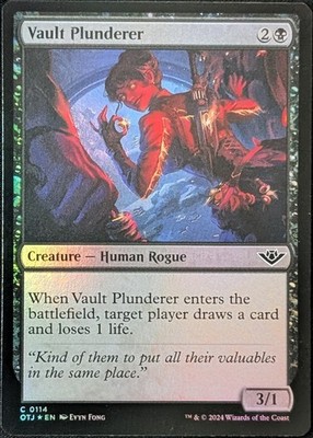 Vault Plunderer 0114 Outlaws of Thunder Junction OTJ Foil MTG Magic NM