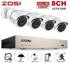 ZOSI 8CH 1080P Outdoor Security Camera System 5MP Lite DVR Ohne HDD Auto Detect