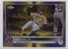 2022 Topps Chrome Sonic Purple & Yellow Pulse Refractor /299 Drew Ellis #77 gh4