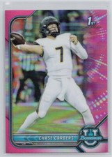 2021-22 Bowman University #51 Chase Garbers 1st Chrome Pink California