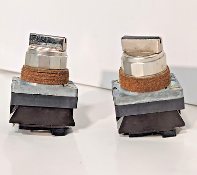 Lot of 2: GEMCO P-89-C Switches, 404S2X121Y, Silver