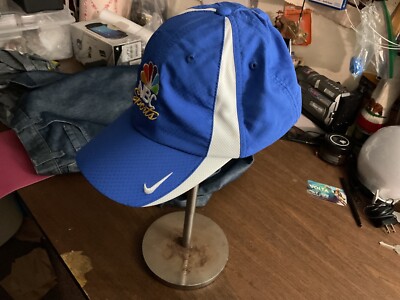 NEW w/Tags NIKEGOLF  NBC Sports Golf Hat Adjustable Blue w/ White Swoosh