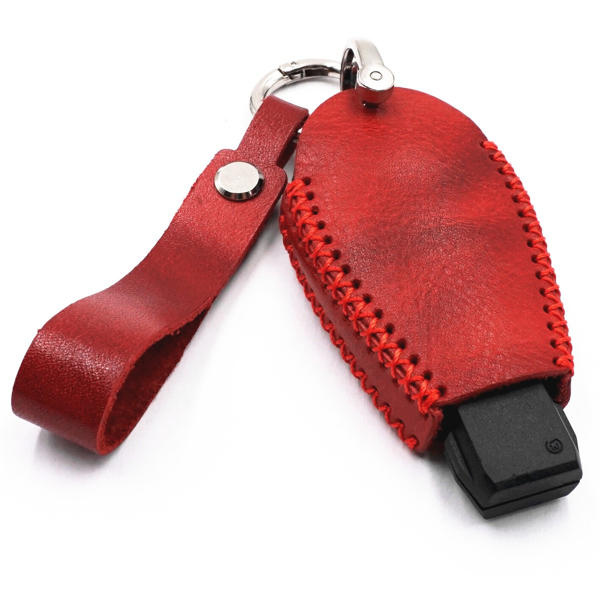 Leather 3 Buttons Remote Car Key Shell Cover For Chrysler 300 Aspen For Dodge Da - Foto 4