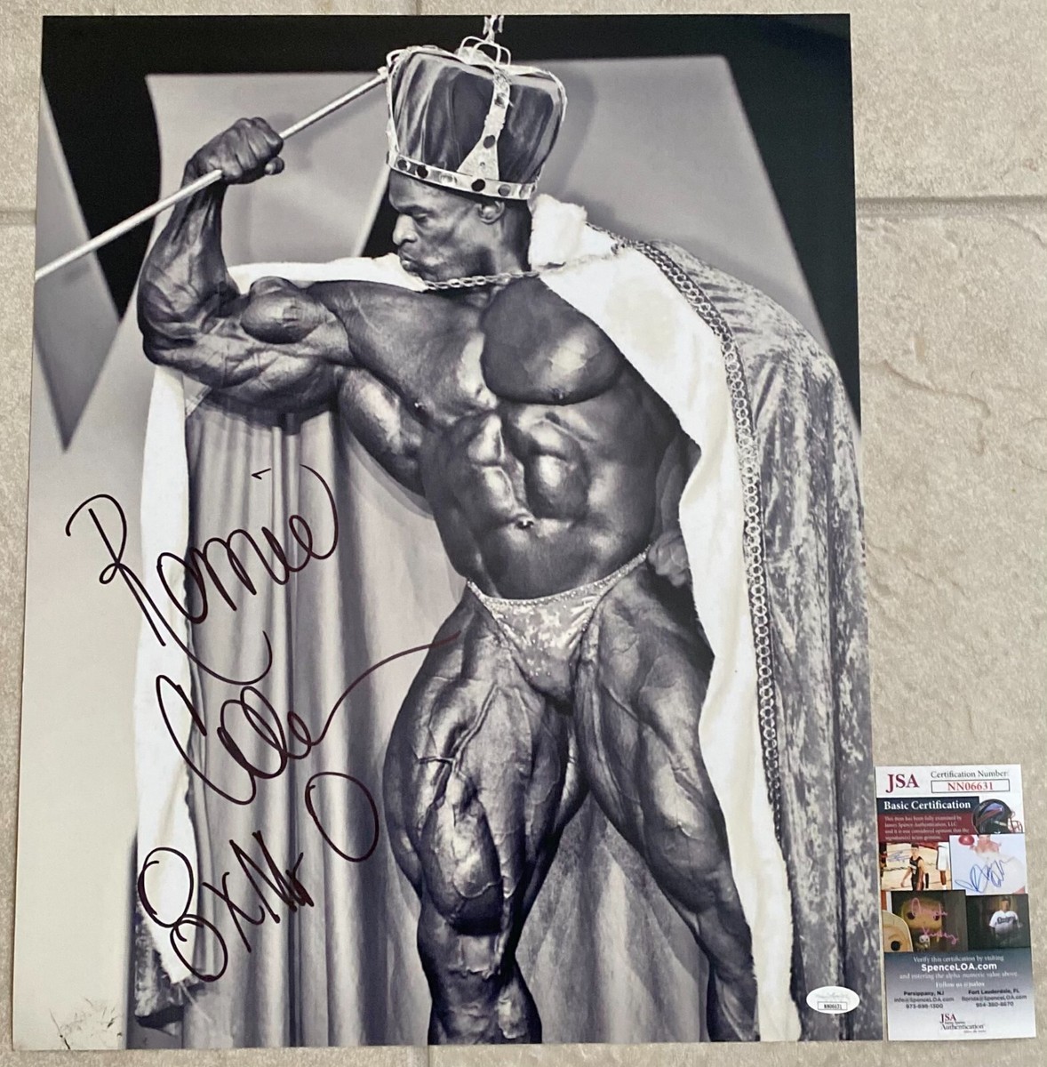 Mr Olympia HWC Trading FR A4 Ronnie Coleman Gifts Gedrucktes Signiertes Autogramm Bild Für Bodybuilding-Fans – A4 Gerahmt Zurück In Die Zukunft