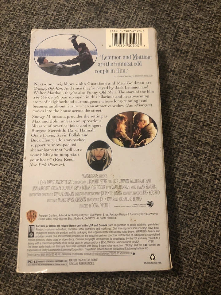 Grumpy Old Men- Used-VHS-MULTIPLE VHSs SHIP FREE!, SEE STORE!!! - Image 2 of 2