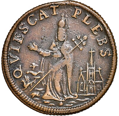 PAGET  Vintage　COIN 1670 St. Patrick Farthing (1/4P), NGC AU53 | eBay