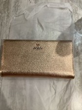 Portafoglio da viaggio Ted Baker oro rosa con dettagli fiocco nuovo con etichette prezzo al pubblico £ 95 