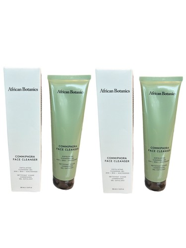 2x African Botanics Commiphora Exfoliating Cleansing Gel 3.4oz - SEALED