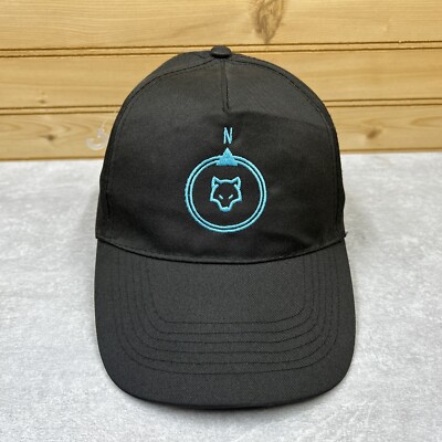 Cat Head N North Hat Ball Cap ONE SIZE Black Lightweight