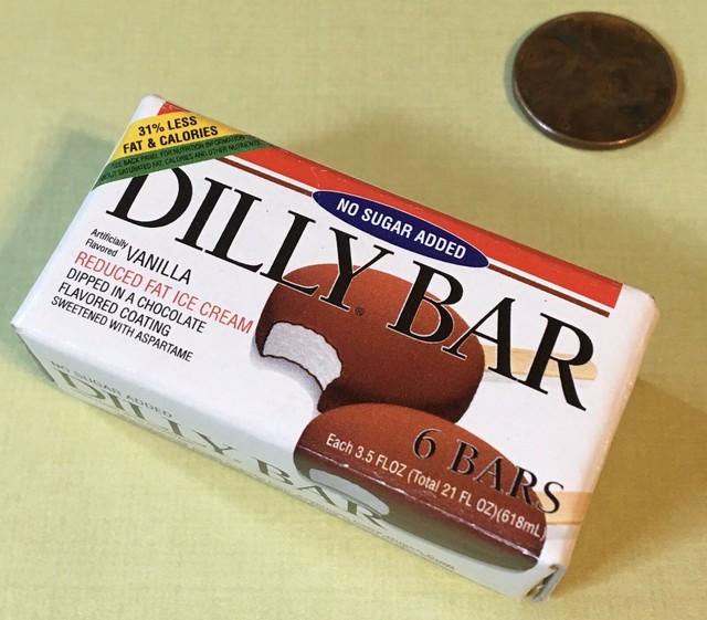 Mini Play Food Replica Dairy Queen DQ Ice Cream Dilly Bar Box 3D