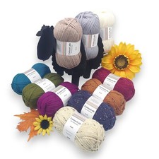 British Wool ColourLab Aran West Yorkshire Spinners Natural Fibre Yarn 100g