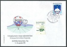 Slovenia 1994, 9th European Hot-Air Baloon Championship, special cover & postma
