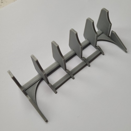 M2 SET of 2 GREY 3D Printed Car Display Slanted Stand Type 4 - Picture 2 of 6