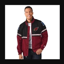 Official NFL G-III  Arizona Cardinals Mens Starter Academy Windbreaker Jacket