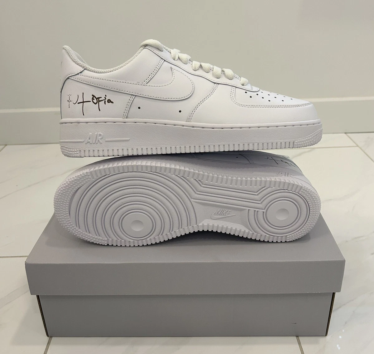 Nike Travis Scott Air Force 1 Utopia 9.5 M eBay