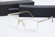 NEW PORSCHE DESIGN P'8262 C GOLD BROWN AUTHENTIC EYEGLASSES W/CASE 54-16
