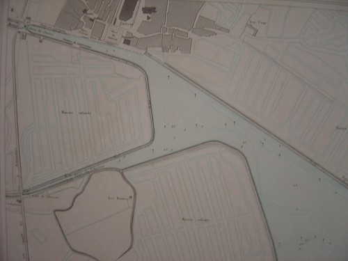 Très grande CARTE de 1882 Grand PLAN du Port de NOIRMOUTIER Marais salants - Picture 2 of 3
