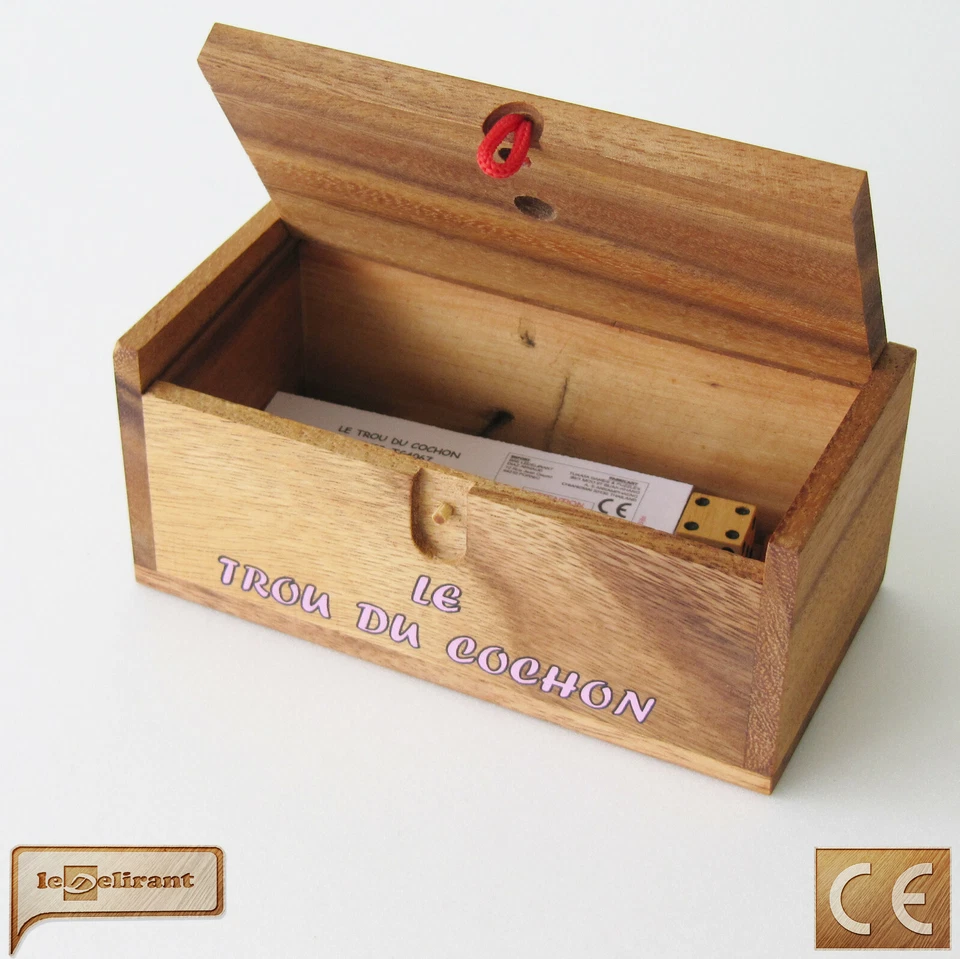 LE TROU DU COCHON ® jeu de société familial de stratégie en bois, 2 à 6 joueurs - Photo 2/4