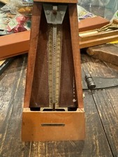 Vintage Seth Thomas Metronome De Maelzel Wood Wind Up Music Timer