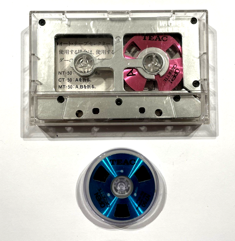 TEAC 50 OPEN cassette reel to reel audio tape used Made in