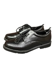 Winder Nation Boy Black Dress Shoes Loafers Size 4 Youth