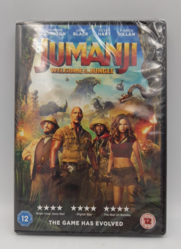 'Jumanji- Welcome To The Jungle' DVD Rated 12, 2018 NEW - Picture 1 of 6