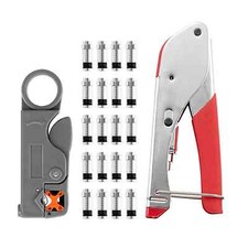 Network Cable Tool Set Crimping Pliers Set Coaxial Cable Press Pliers Rotary