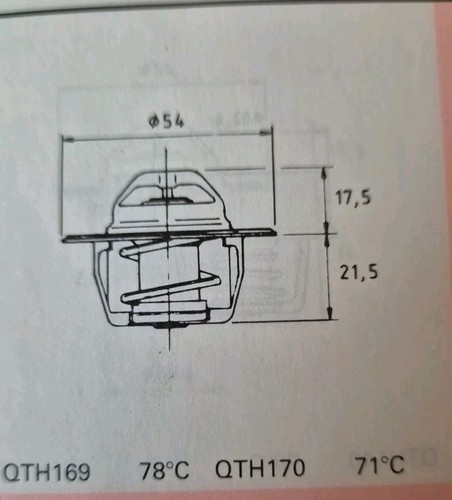 AC DELCO TP4 (78 Degree) THERMOSTAT ...LOTUS EUROPA / LANDROVER 2.6 - Picture 3 of 3