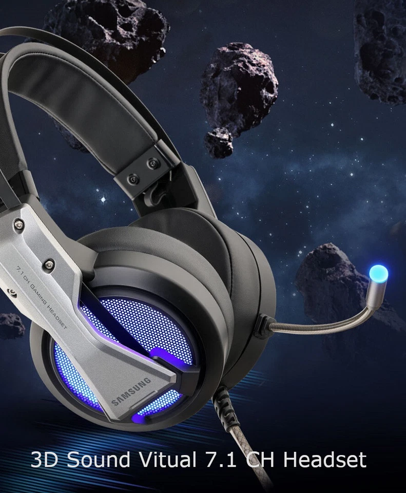 Genuine Samsung Virtual 7.1CH PC Gaming Headphone Headset with MIC SPA-MHG2USB - Image 2 of 4