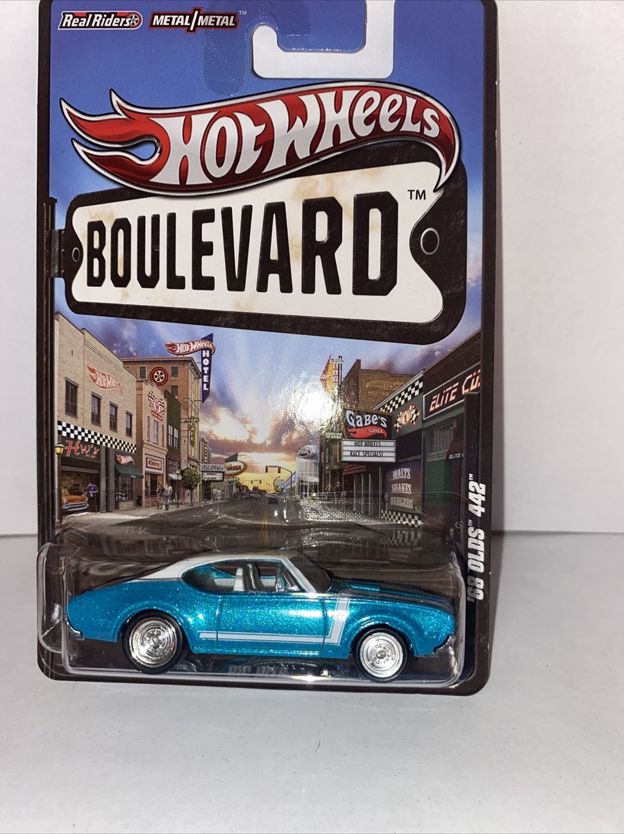 Hot Wheels Boulevard Aqua with White Top '68 Olds 442 (VHTF) | eBay