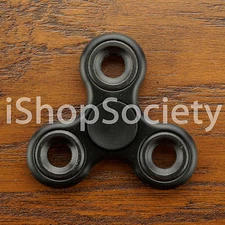 Tri Spinner Fidget Spinners EDC Figet Hand Desk Focus Toy ADHD -USA- BLACK
