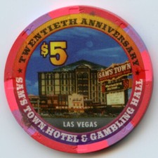 5 Sam's Town 20th Anniversary Pic of Hotel LE Chip Las Vegas 1999