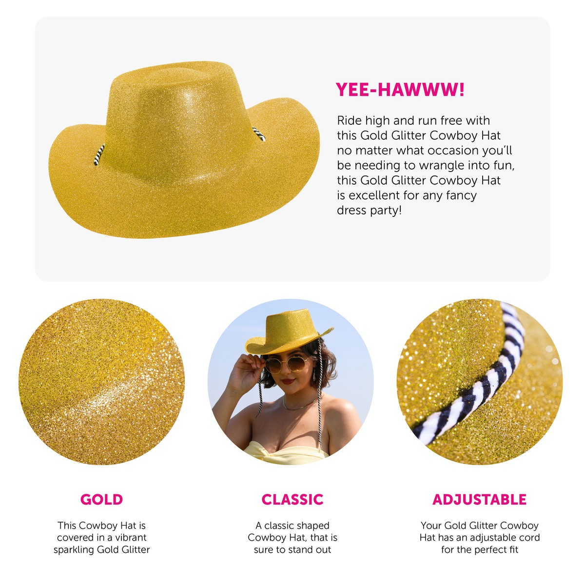 3488 Glitter Cowboy Hat For Women And Men Party Disco Cowgirl Hat Gold Woman Hat Womens Red Cowboy Hats Sequin Cowgirl Hat Sparkle  main image 3