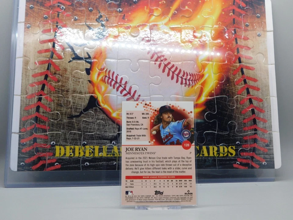 2022 Topps Pristine Baseball # 128 Joe Ryan RC - Image 2 of 2