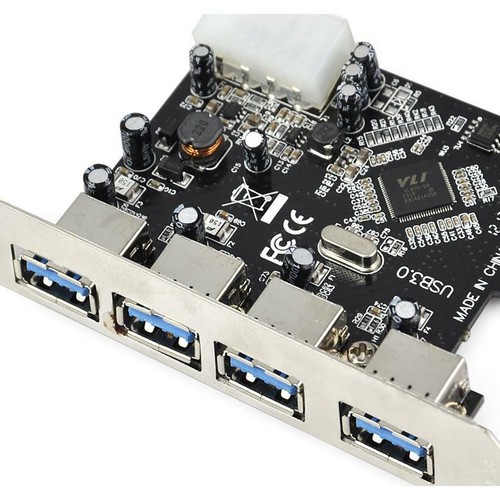 4 Port 5Gbps USB 3.0 PCI-E PCI Express Card Adapter for XP Vista Win 7 8 - Picture 4 of 7
