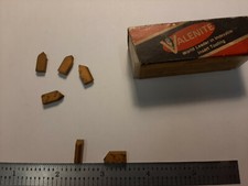 VALENITE CUT-OFF CARBIDE INSERTS, .504" LENGTH, GRADE V1N, 6 PCS, MADE IN USA