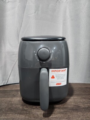 Dash DCAF120GBGY02 Compact Air Fryer Oven Cooker w Temperature Control Gray