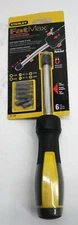 Stanley 69-189 FatMax Multi-Bit Ratcheting Screwdriver 6-In-1 Drive 8-3/4" OAL