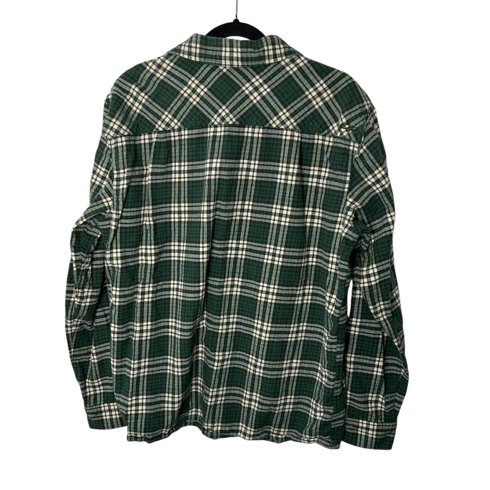 Outdoor Research Button Up Shirt XL Green Plaid Mens Long Sleeve Organic Cotton - Image 2 of 4