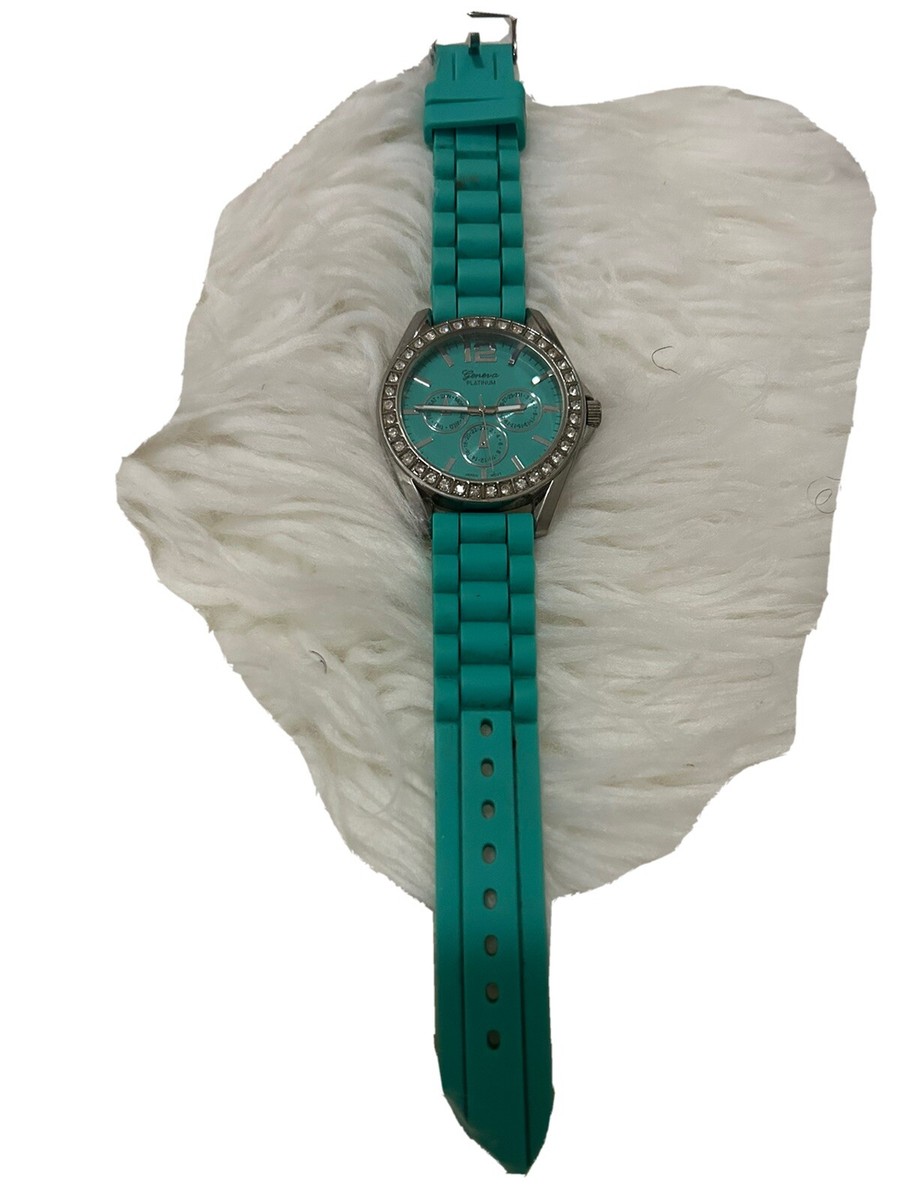 Geneva Platinum Silver Tone Accent Watch Geneva Platinum Womans White Dial Silver Tone Crystal Accent  main image 2
