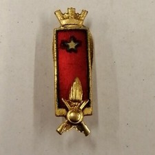 1137- Distintivo grado militare Sottotenente Arma Fanteria - da abito civile