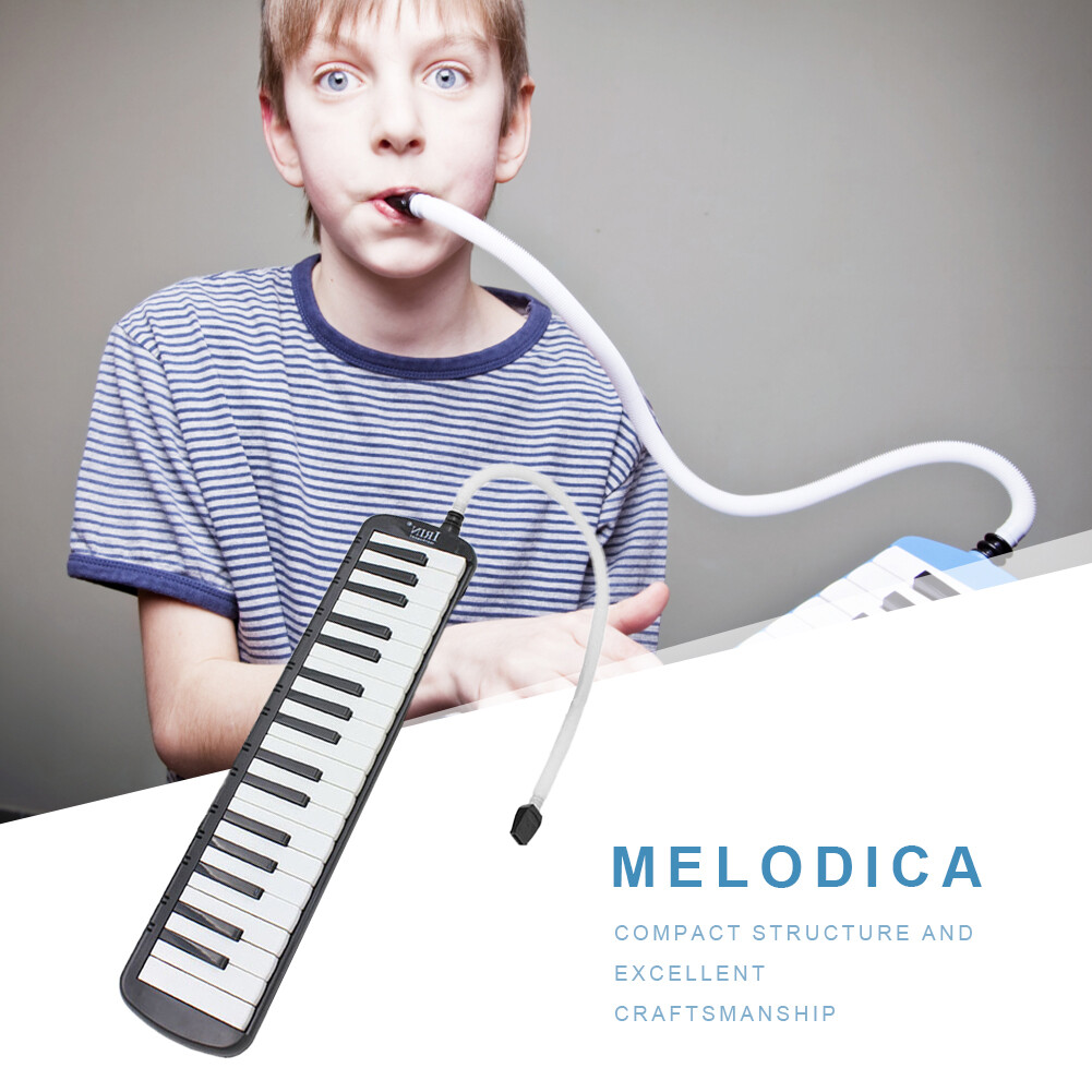 37 Keys Harmonica Mouth Organ with Carrying Bag Harmonica Pianica