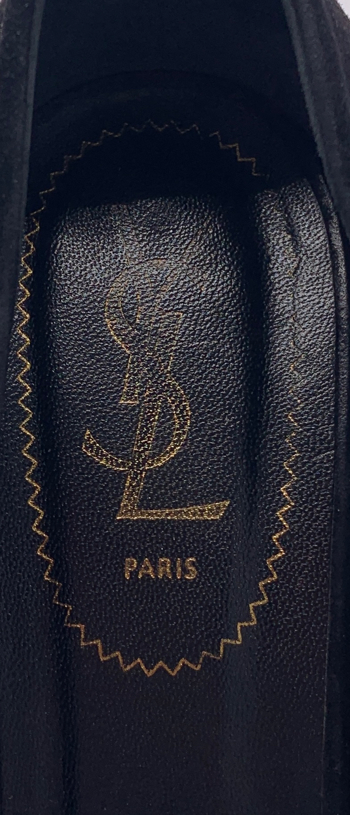 Yves Saint Laurent Nero Gisele 80 Scamosciato Mini Platform Pompa Tg 41 us 11