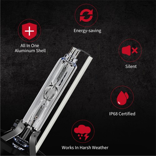 For Ford Edge 2011-2017 D3S+H11 HID Xenon Headlight LED Fog Light 4x Bulbs Kit - Picture 8 of 12