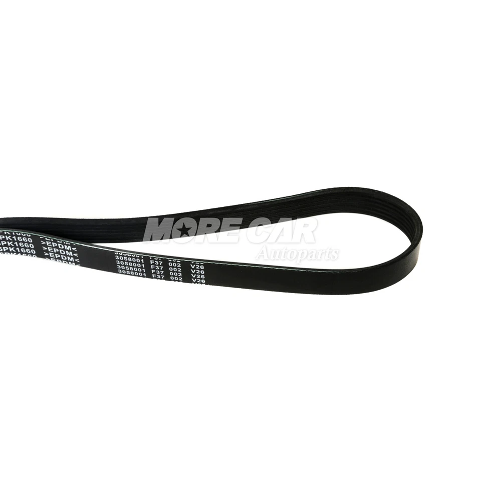 Cinturón serpentino EPDM compatible con Volkswagen Golf Passat Jetta Beetle Isuzu Hombre  Foto 4 de 4