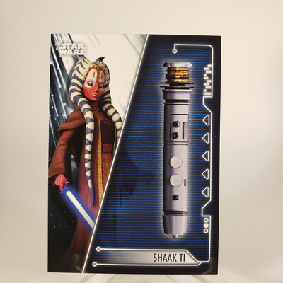 2020 TOPPS STAR WARS LIGHTSABERS OF THE JEDI CARD SHAAK TI #LI-7