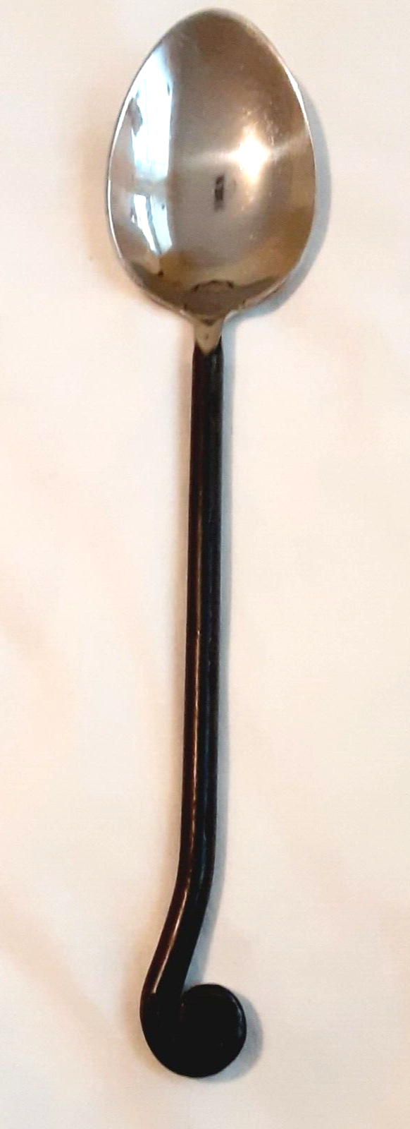 TREBLE CLEF by Gourmet Settings GS Stainless Black Oxidized Coil Tip Oval Spoon